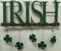 METAL "IRISH" HANGING SIGN
